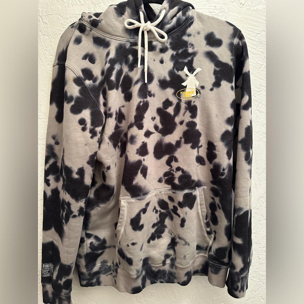 Limited Edition Tye-Dye Back Graphic Dutch Bros Hoodie with Patch